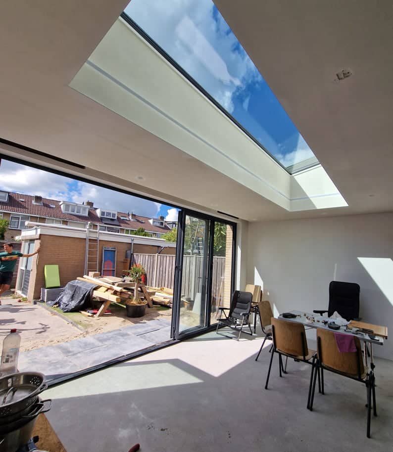 Lichtstraat in aanbouw